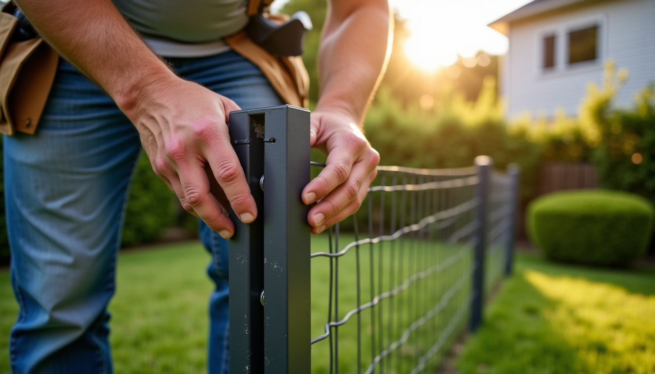 guide pour poser sa clôture sans être maçon — plus robustes et esthétiques que le grillage souple,