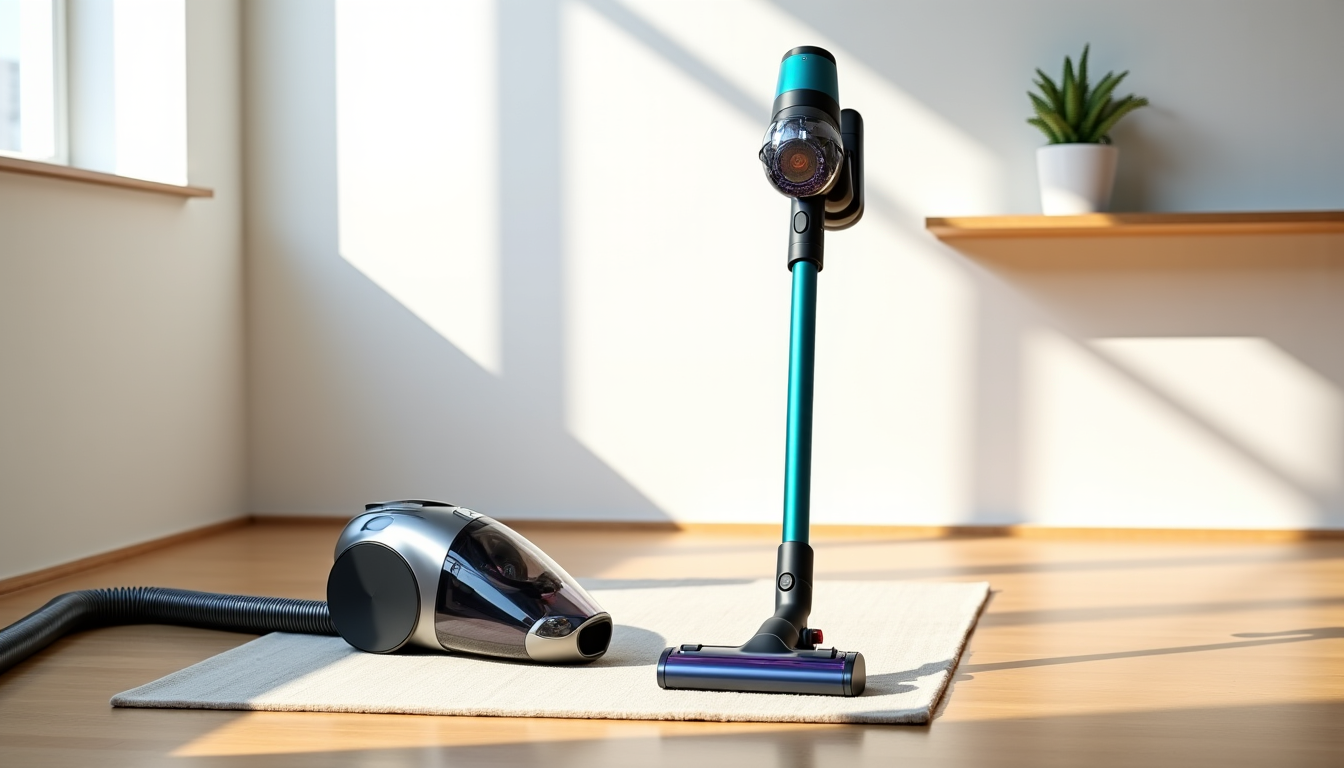 Illustration : pour déterminer quel type d'aspirateur correspond le mieux — aspirateur traîneau ou balai : lequel est le plus pratique ?