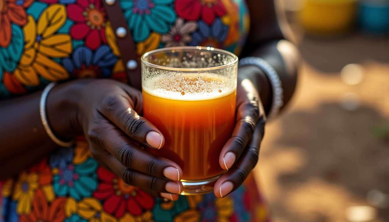 Illustration : apprécié pour son goût prononcé et ses vertus — boissons traditionnelles africaines à découvrir absolument