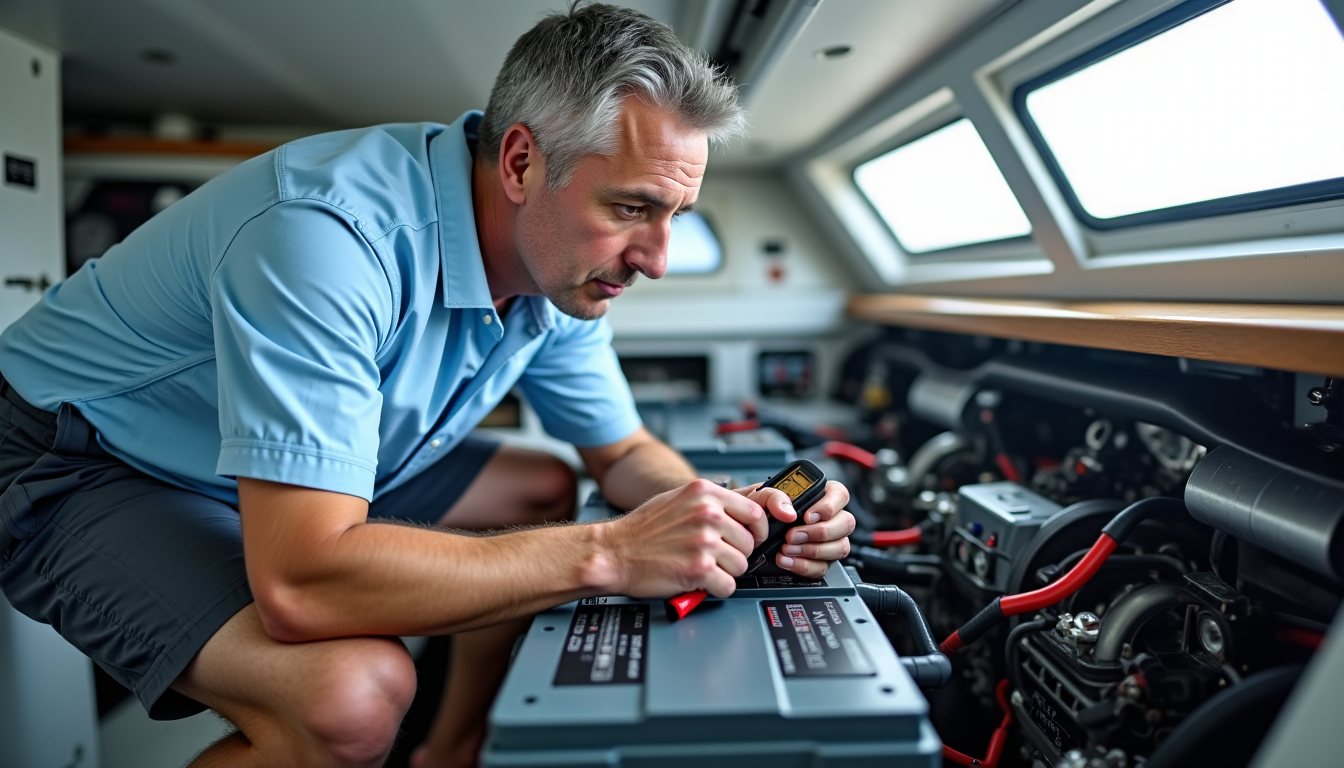 Illustration : al plus important dans le lithium peut se — bien dimensionner le parc de batteries de son bateau