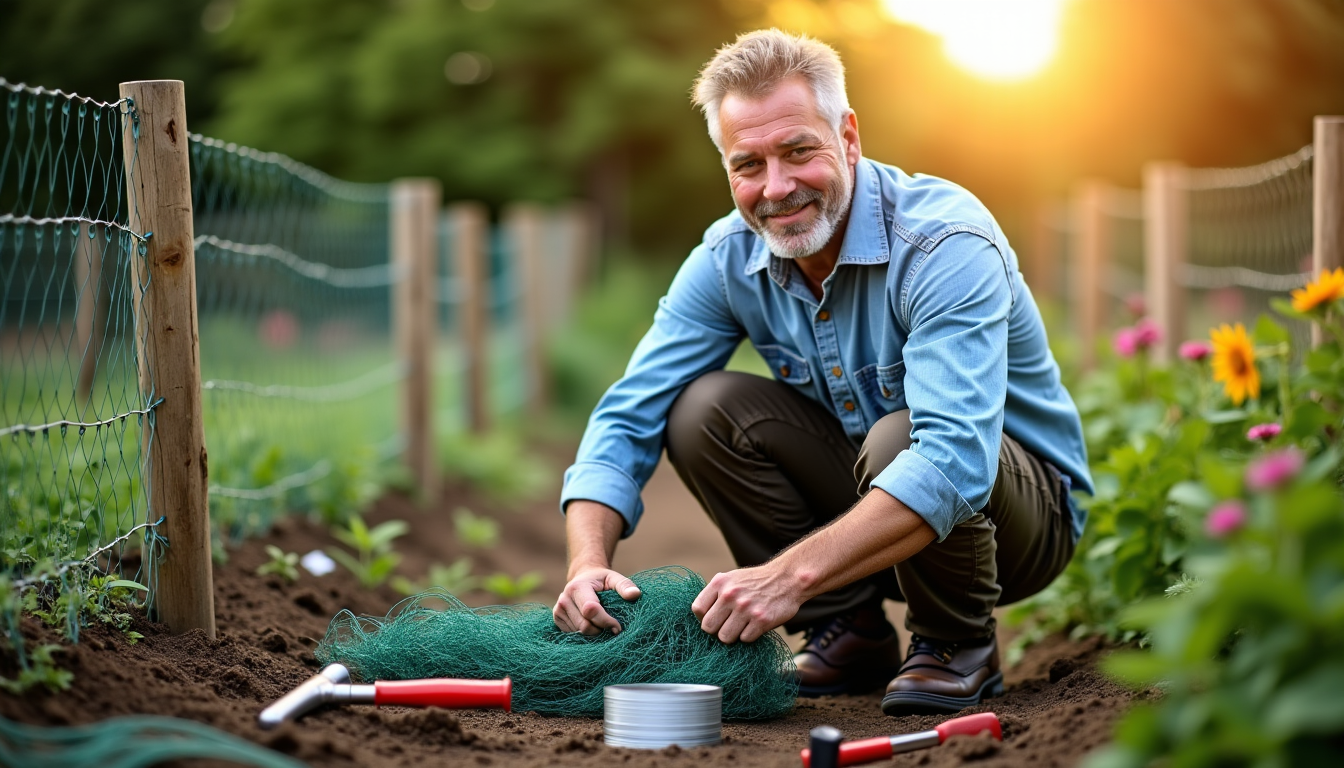 Illustration : la réussite de votre projet dépendra en grande — installer un grillage à poules dans son jardin ?