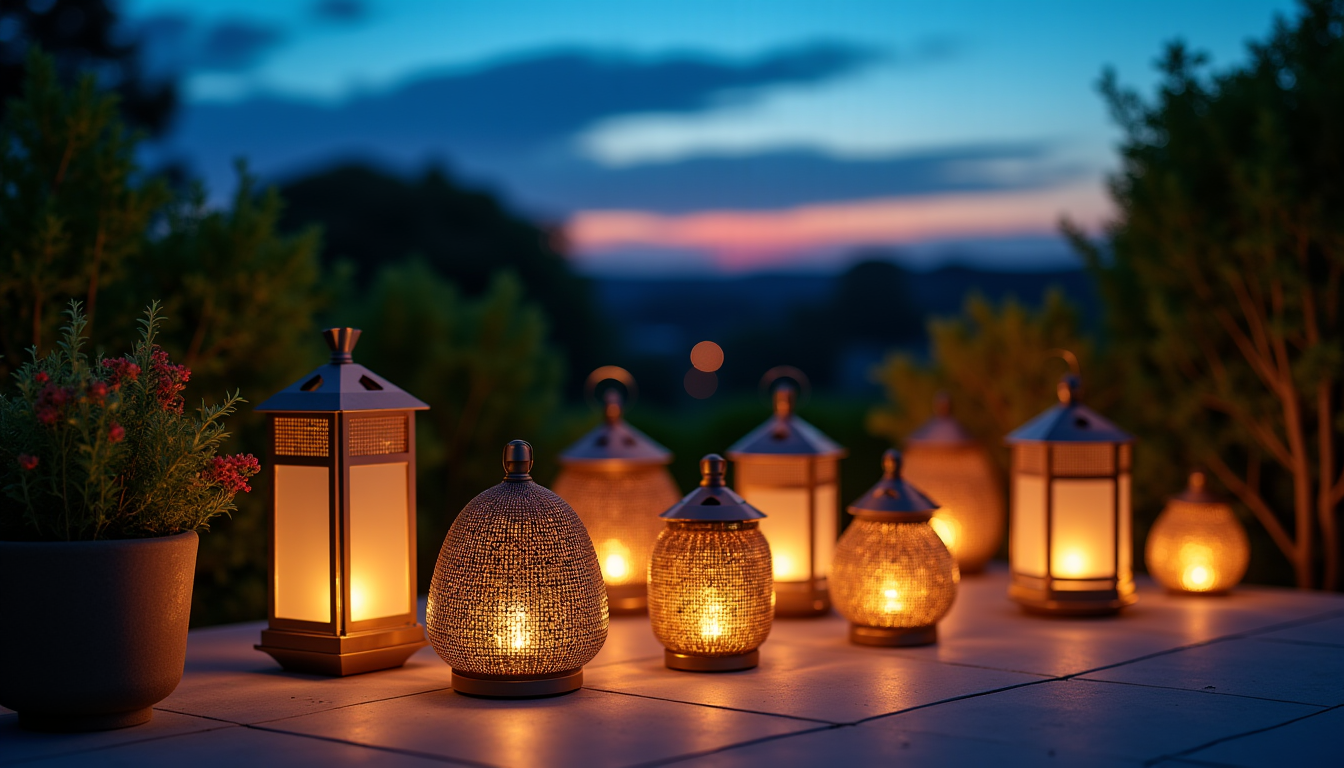 Illustration : disponibles, intégrant ces différentes sources lumineuses pour s'adapter — choisir ses lanternes décoratives pour la terrasse en 2026 ?