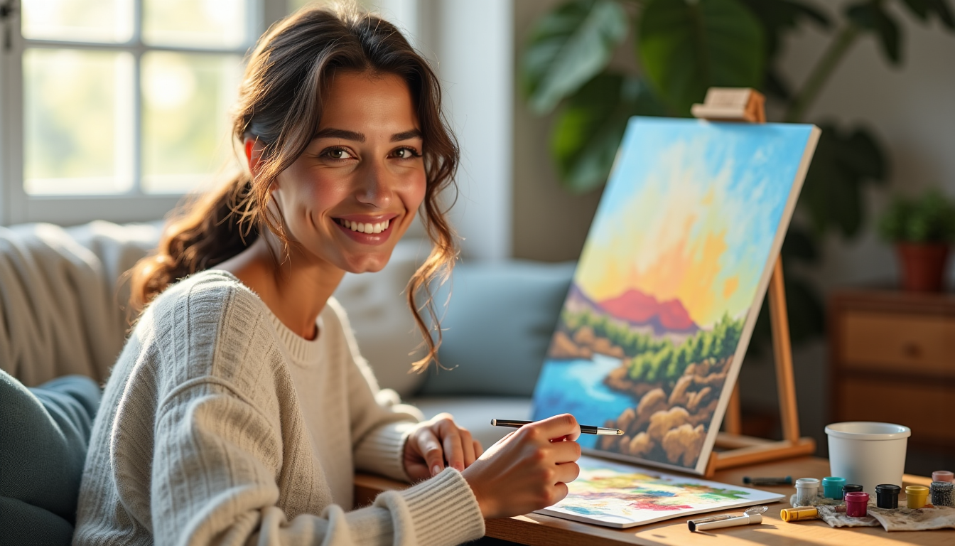 Illustration : tures par numéros personnalisées, offrent une activité relaxante — 10 idées de cadeau femme original et inoubliable à offrir cette année