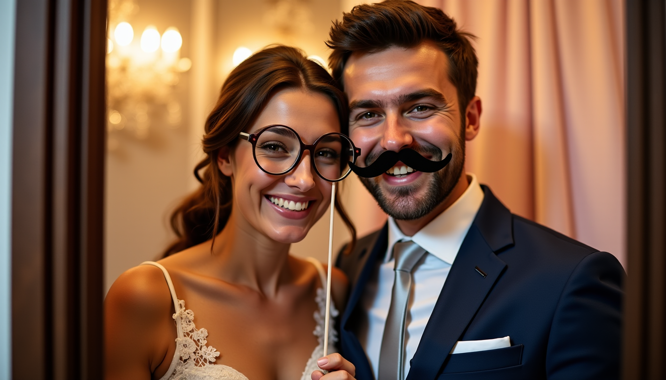 Illustration : le coût d'un photobooth pour un mariage à — photobooth mariage à paris : comment choisir la bonne formule selon votre salle et votre budget