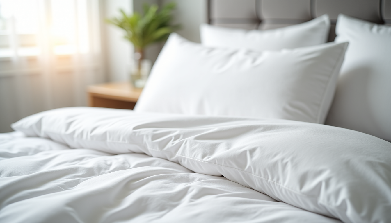 Illustration : lusieurs jeux de draps pour pouvoir les changer — oreillers, draps et couettes : comment bien équiper son lit