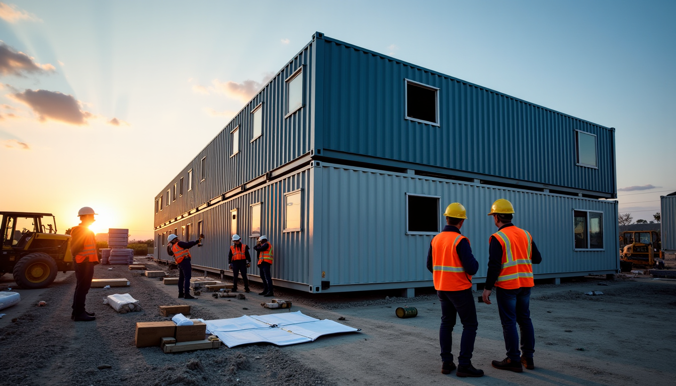 Illustration : une base vie de chantier est une installation — installer une base vie sur un chantier dans les meilleurs délais ?