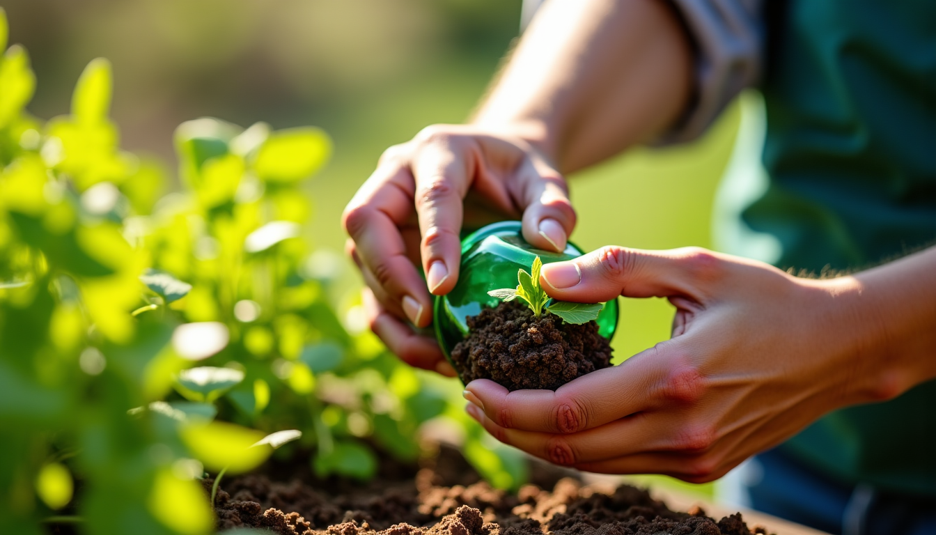 Illustration : le recyclage au jardin ne se limite pas — cultivez votre propre autonomie avec le jardinage
