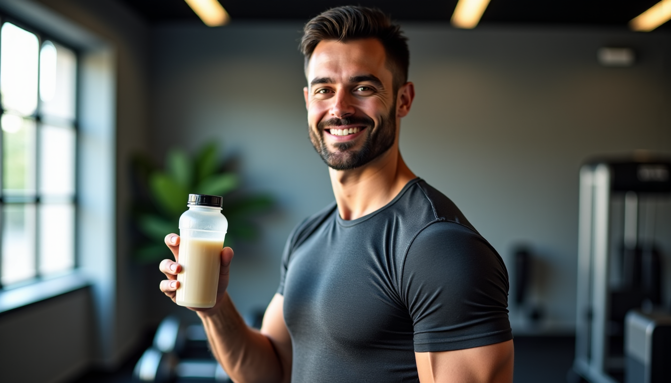 Illustration : "l'efficacité d'un supplément protéique ne se mesure pas — choisir son whey isolate pour prendre du muscle sans lactose ni sucres ?