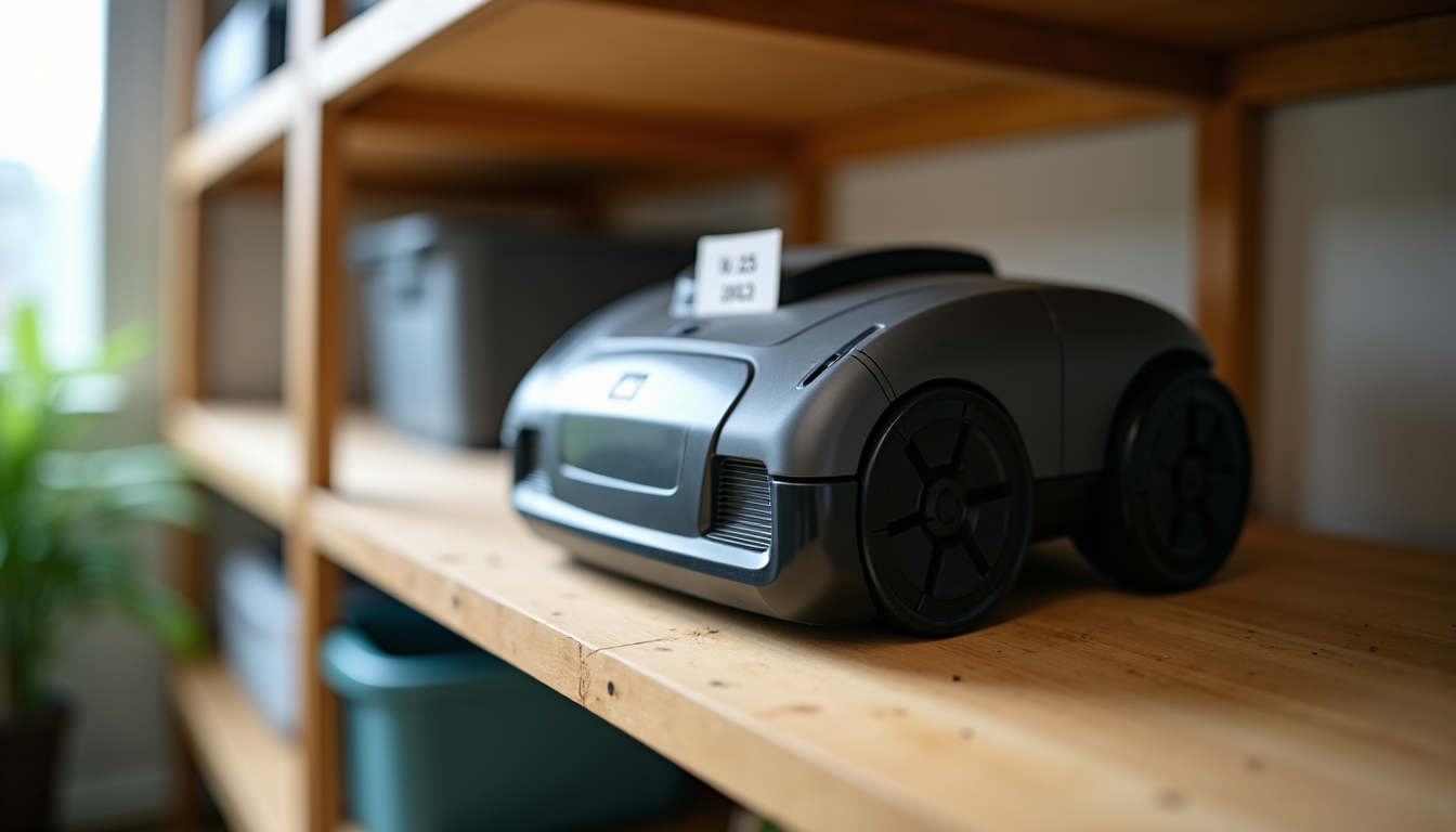 Illustration : u'à sa prochaine utilisation. notez la date de — hiverner la batterie de votre robot sans fil : méthode en 6 étapes