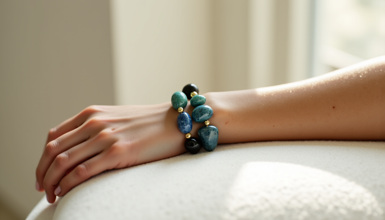 Illustration : racelet vous plaise visuellement. vous le porterez plus — meilleurs bracelets en pierres naturelles pour le stress le sommeil et l energie