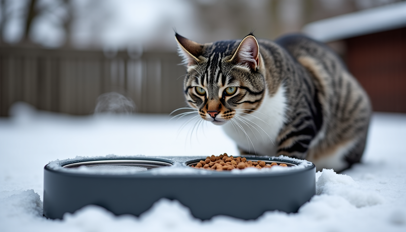 À partir de quelle température un chat a froid l'hiver