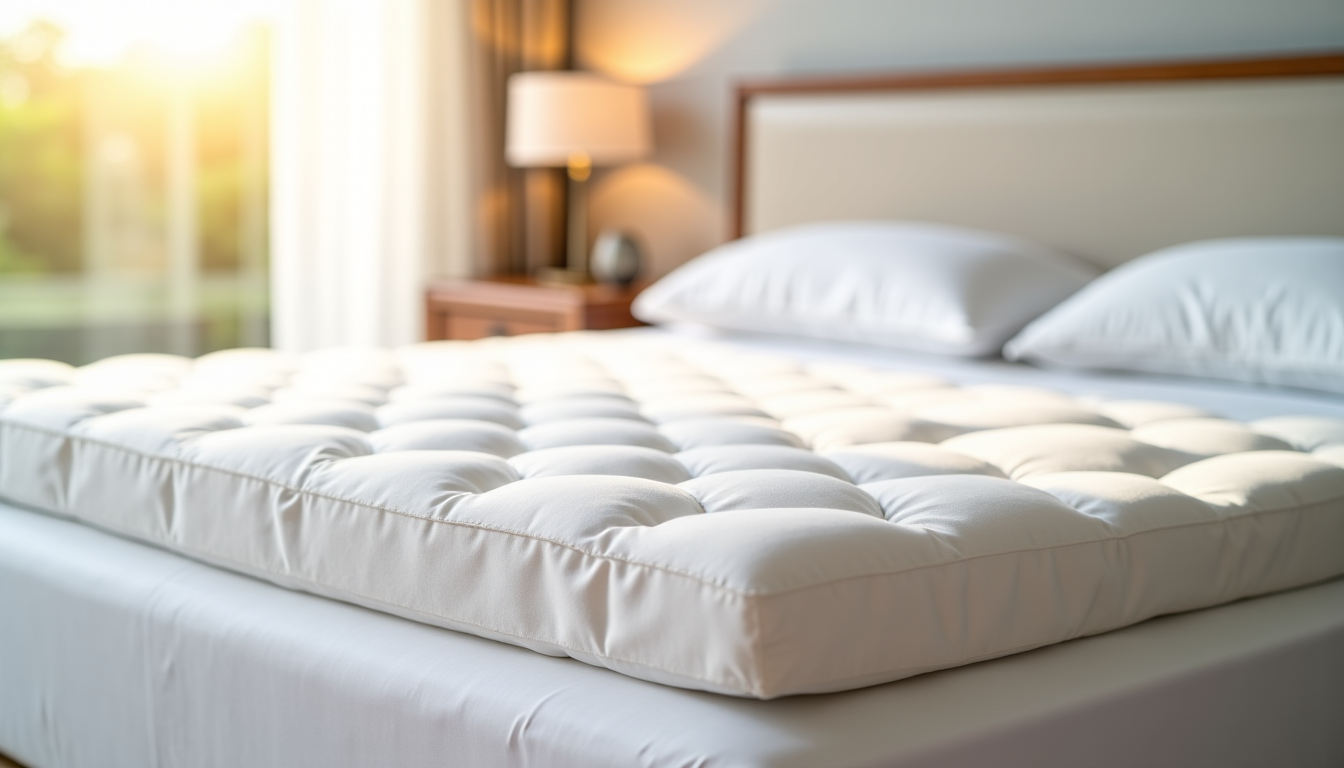 Illustration : l'épaisseur du surmatelas varie généralement de 3 à — à quoi sert un surmatelas et peut-il vraiment améliorer le sommeil ?