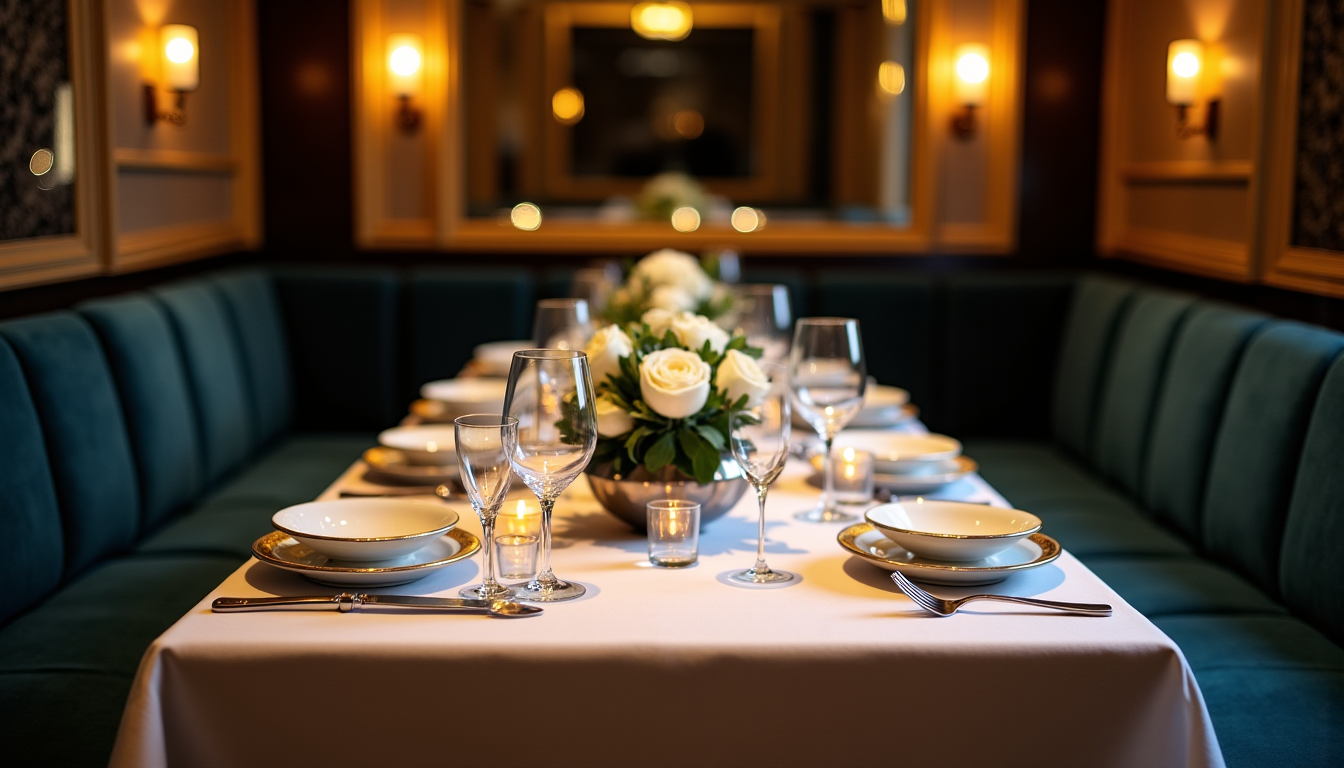 Illustration : le choix du format influence directement l'atmosphère de — votre table sur mesure dans un restaurant paris 8 privé