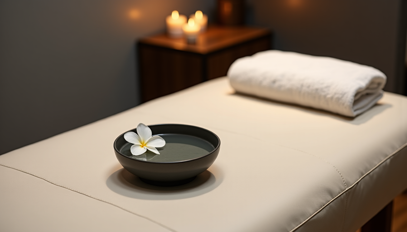 Illustration : "le véritable luxe d'un head spa réside dans — lit de massage head spa pour soulager le stress et les tensions