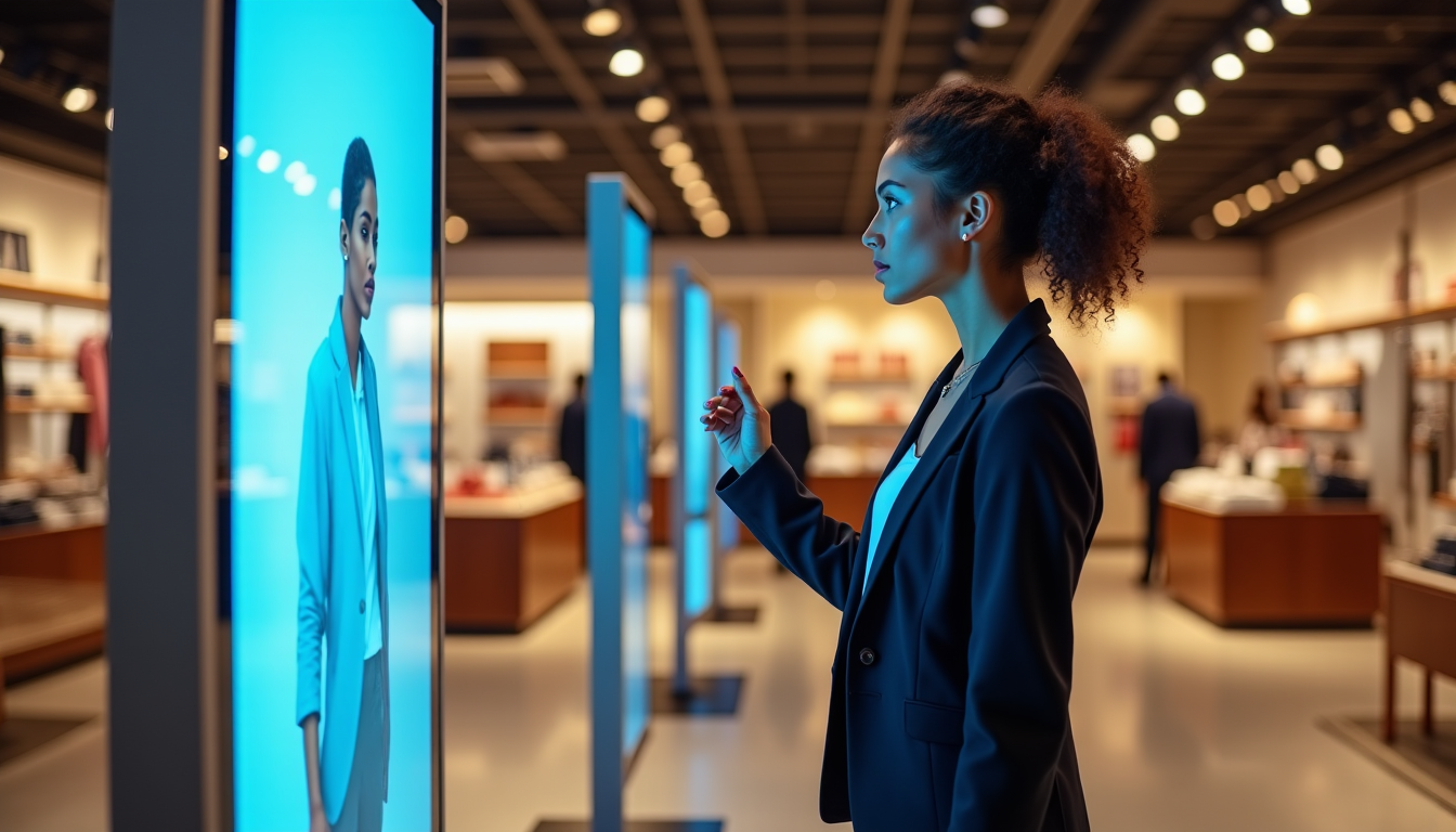 Illustration : la personnalisation des expériences est un point fort — modernisez vos points de vente grâce à la magie de mirror experience.