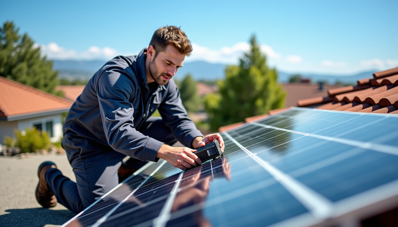 Illustration : les optimiseurs de puissance, souvent associés à un — installer des panneaux solaires : méthode en 6 étapes avec keops-ingenierie.fr