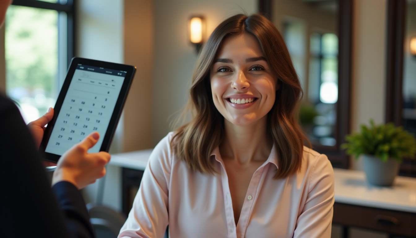 Illustration : améliorer ce taux passe par une expérience client — mesurer le remplissage avec coiffurerdv.com : indicateurs de planning et fidélité client