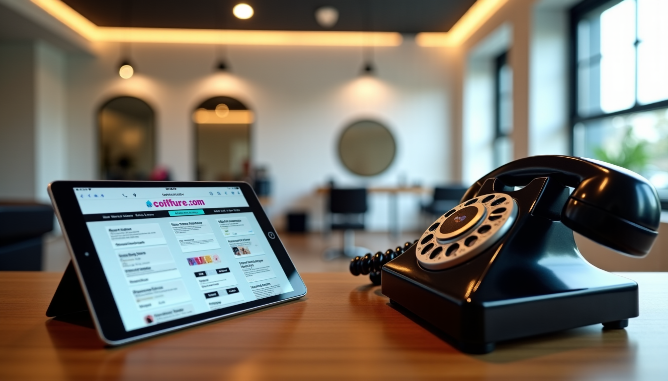 réserver en ligne ou par téléphone avec coiffurerdv.com : quelle stratégie pour votre salon — "dans un monde de plus en plus digitalisé,