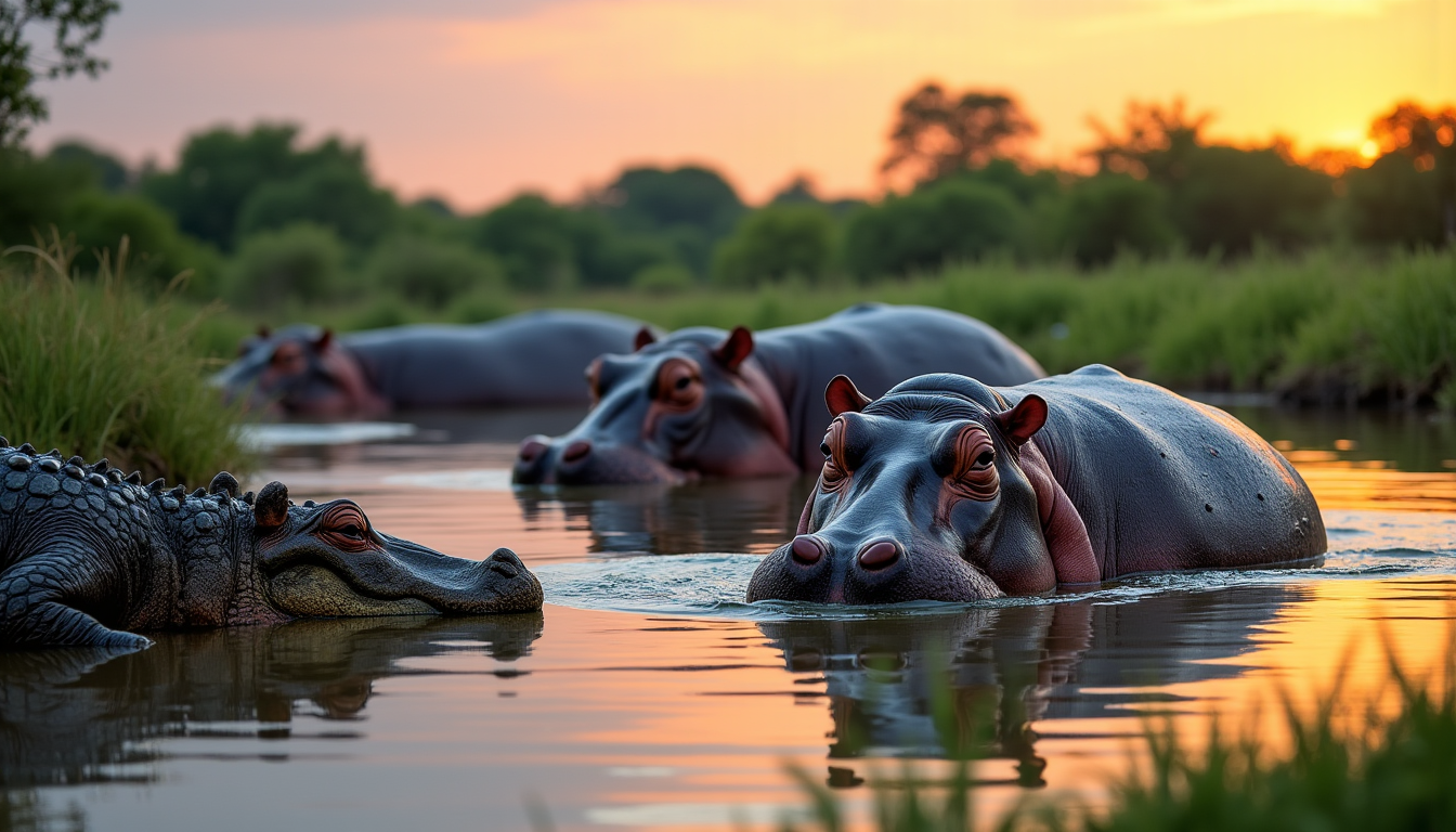 Illustration : le long des rives, vous pourriez apercevoir des — déroulé complet d'un séjour safari de 5 jours avec mopayasafari.com à balule