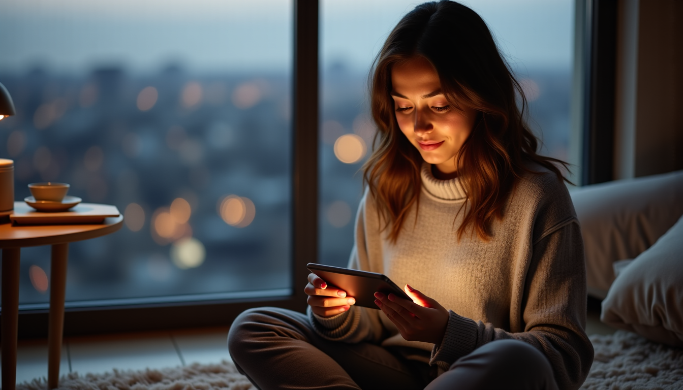 Illustration : nel atténuation de la solitude grâce à des — plaisir virtuel et ia : quand la technologie réinvente l’intimité