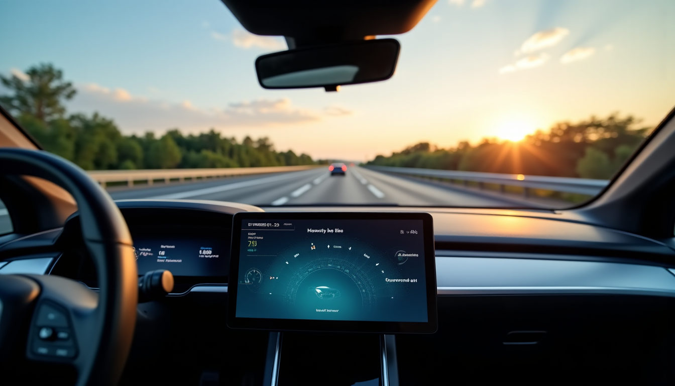 Illustration : l'utilisation du régulateur de vitesse adaptatif, lorsqu'il est — autonomie réelle sur autoroute : différences entre kwh homologués avec racingzone.fr