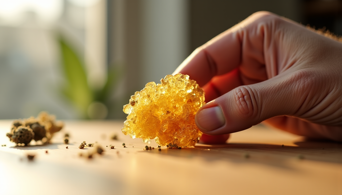 Illustration : t de ses arômes naturels complexes, garantissant un — choisir une résine de cbd de qualité supérieure sans se tromper ?