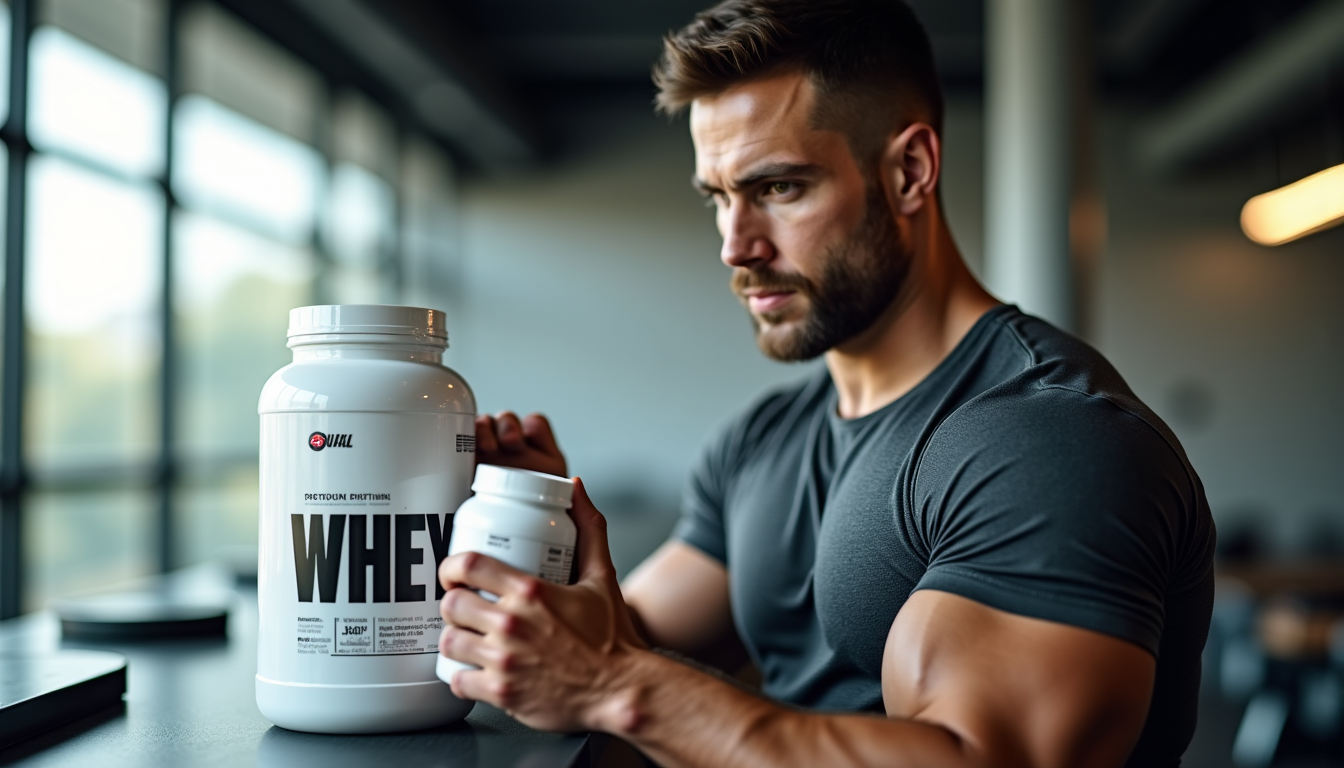 Illustration : l'étiquette d'un produit est une mine d'informations. apprendre — meilleur whey isolate : les 3 marques préférées des pros
