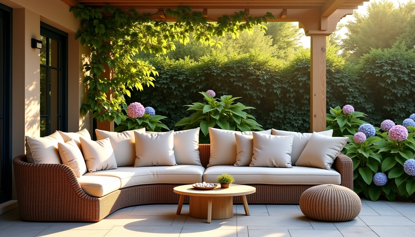 Illustration : pour un budget plus confortable, vous pouvez investir — créer un coin détente chaleureux dans son jardin ?