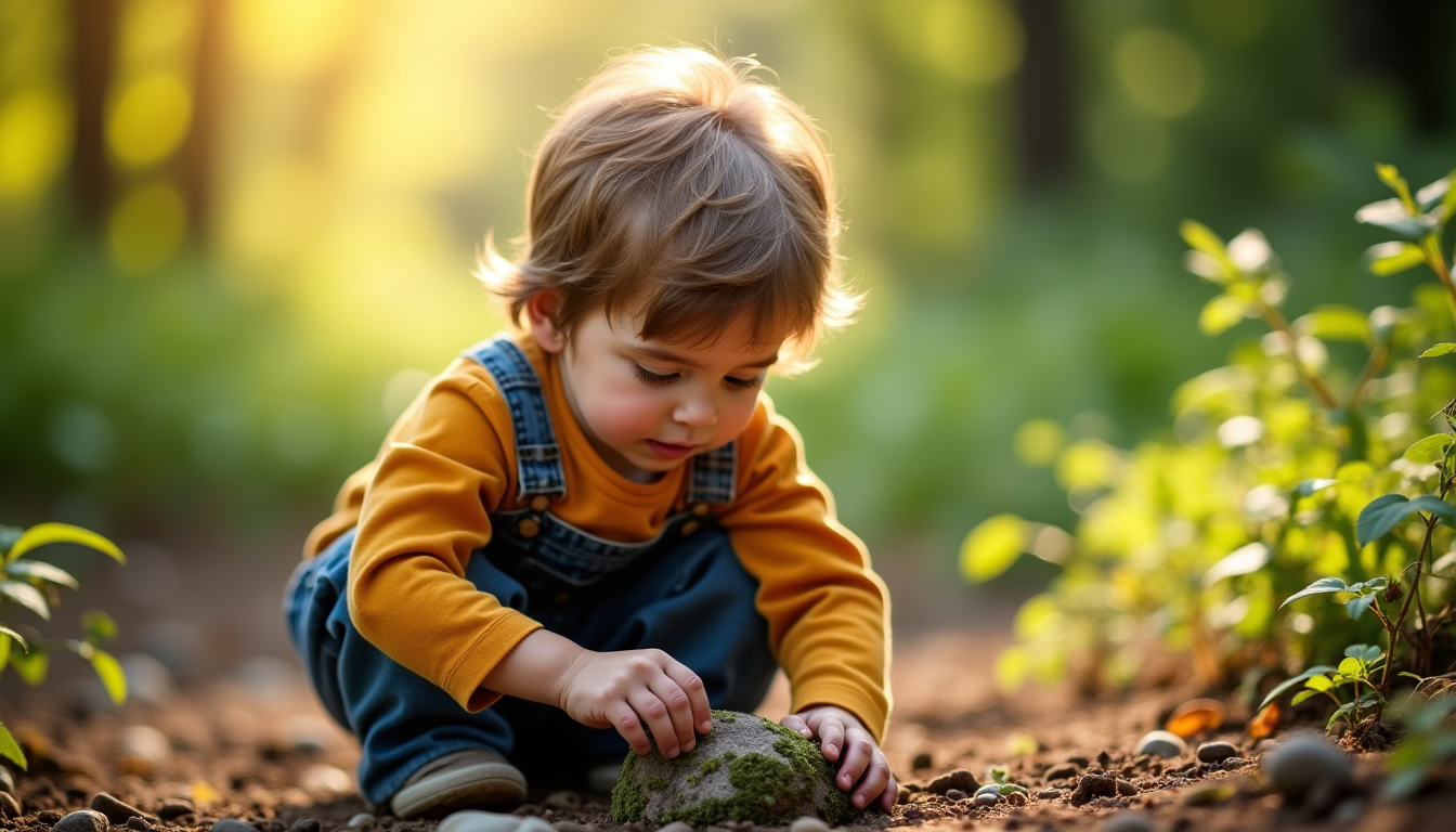 Illustration : encourager l'autonomie de l'enfant dans le jeu libre — découvrez une alternative originale pour éloigner les enfants des écrans