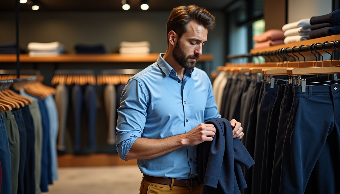 Illustration : chaque situation a son pantalon idéal. adapter son — s'y retrouver et faire le bon choix parmi une large gamme de pantalons masculins ?