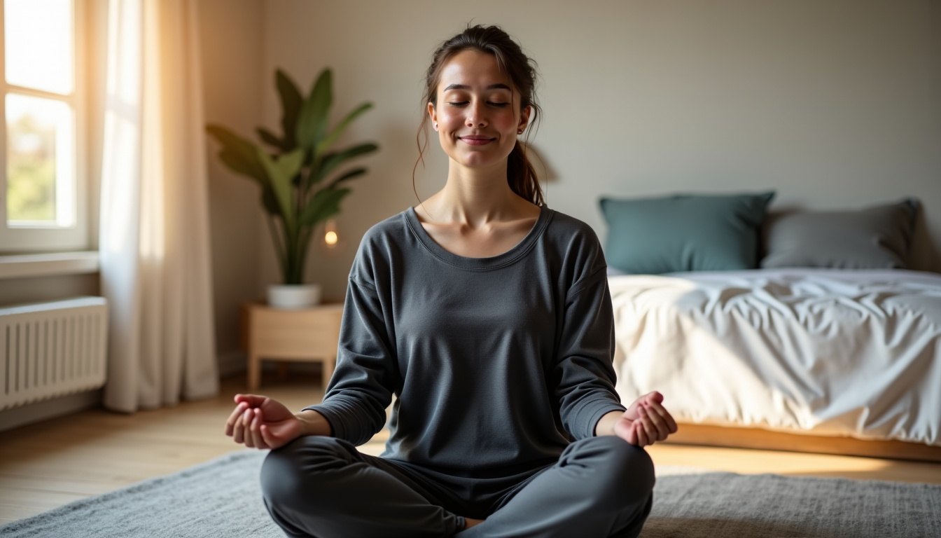 Illustration : « le sommeil est la meilleure méditation. » — le stress perturbe le sommeil et comment y remédier naturellement