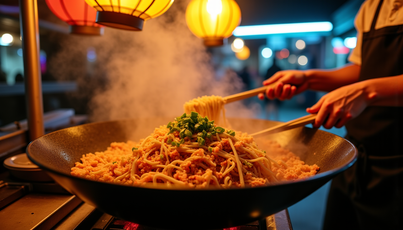 Illustration : préparé en quelques minutes dans un wok brûlant, — street food : quels plats sont devenus des incontournables ?