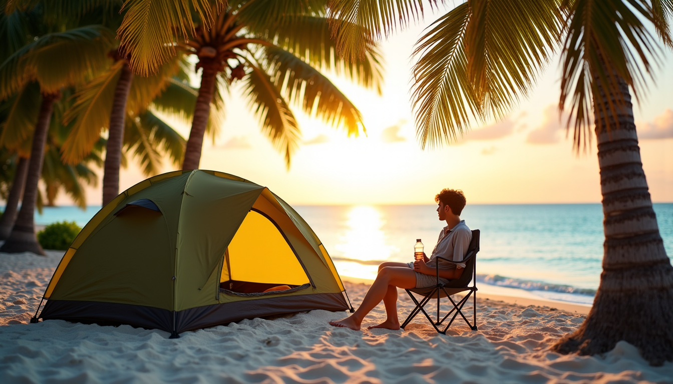découvrir les caraïbes avec un budget limité ? — certaines îles proposent des options de camping aménagé,