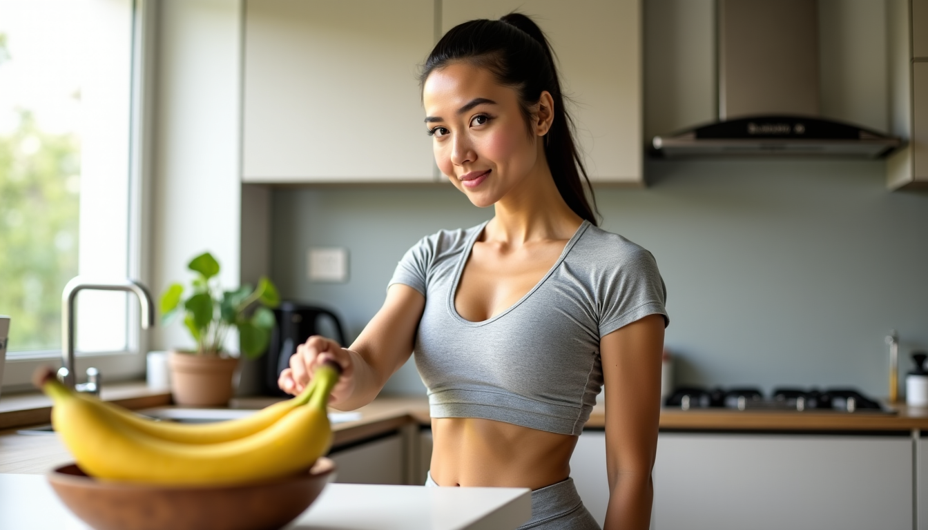 Illustration : si le temps manque, une collation légère 30 — boostez vos muscles avec un plan repas sportif structuré