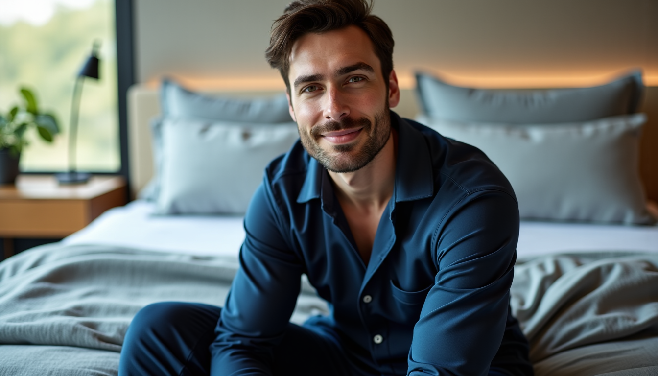 Illustration : les taches persistantes, même après plusieurs lavages, donnent — trouver les plus beaux pyjamas homme pour des nuits confortables ?