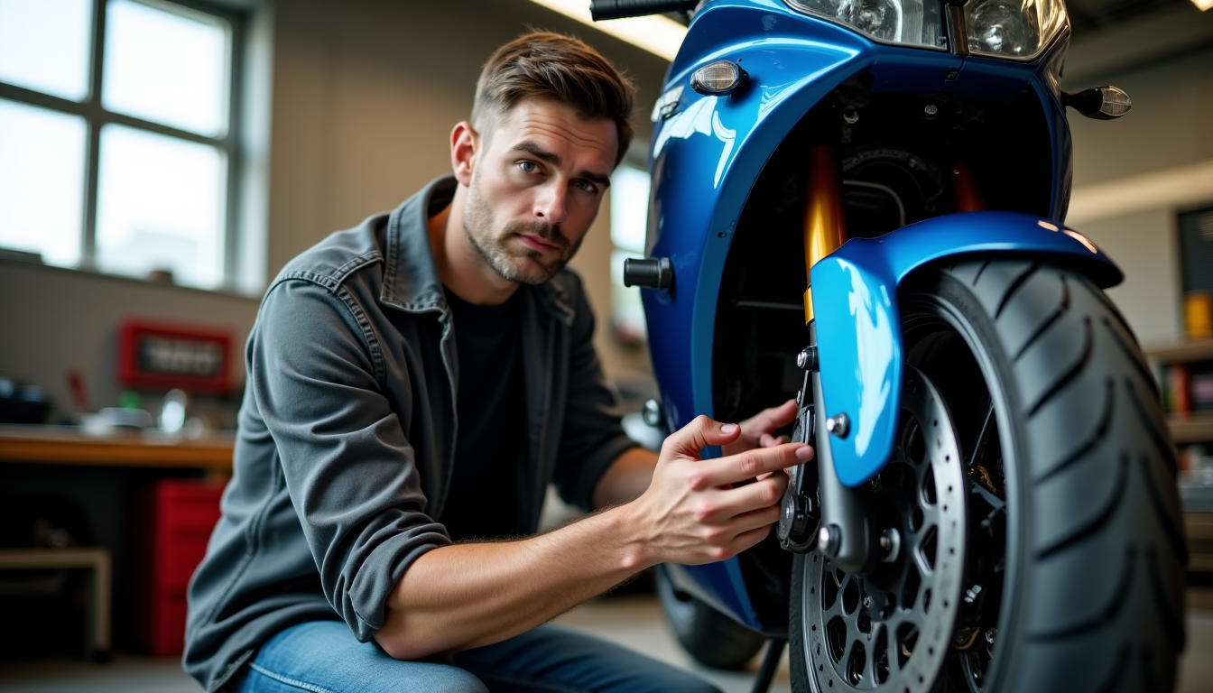 Illustration : la sécurité est primordiale à moto, et les — moto d’occasion : quels points contrôler avant l’achat ?