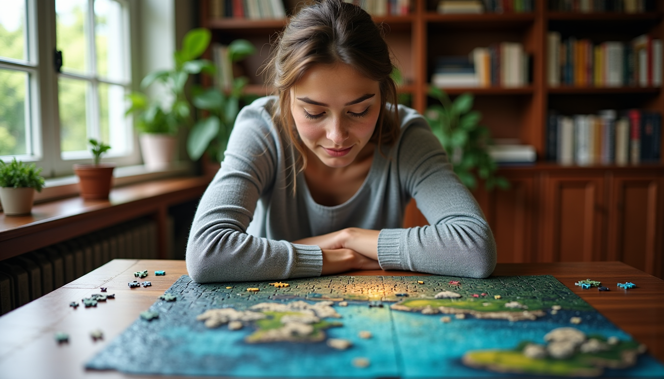 Illustration : er avec les techniques de base et pour — puzzles pour adultes : comment choisir le bon niveau de difficulté ?