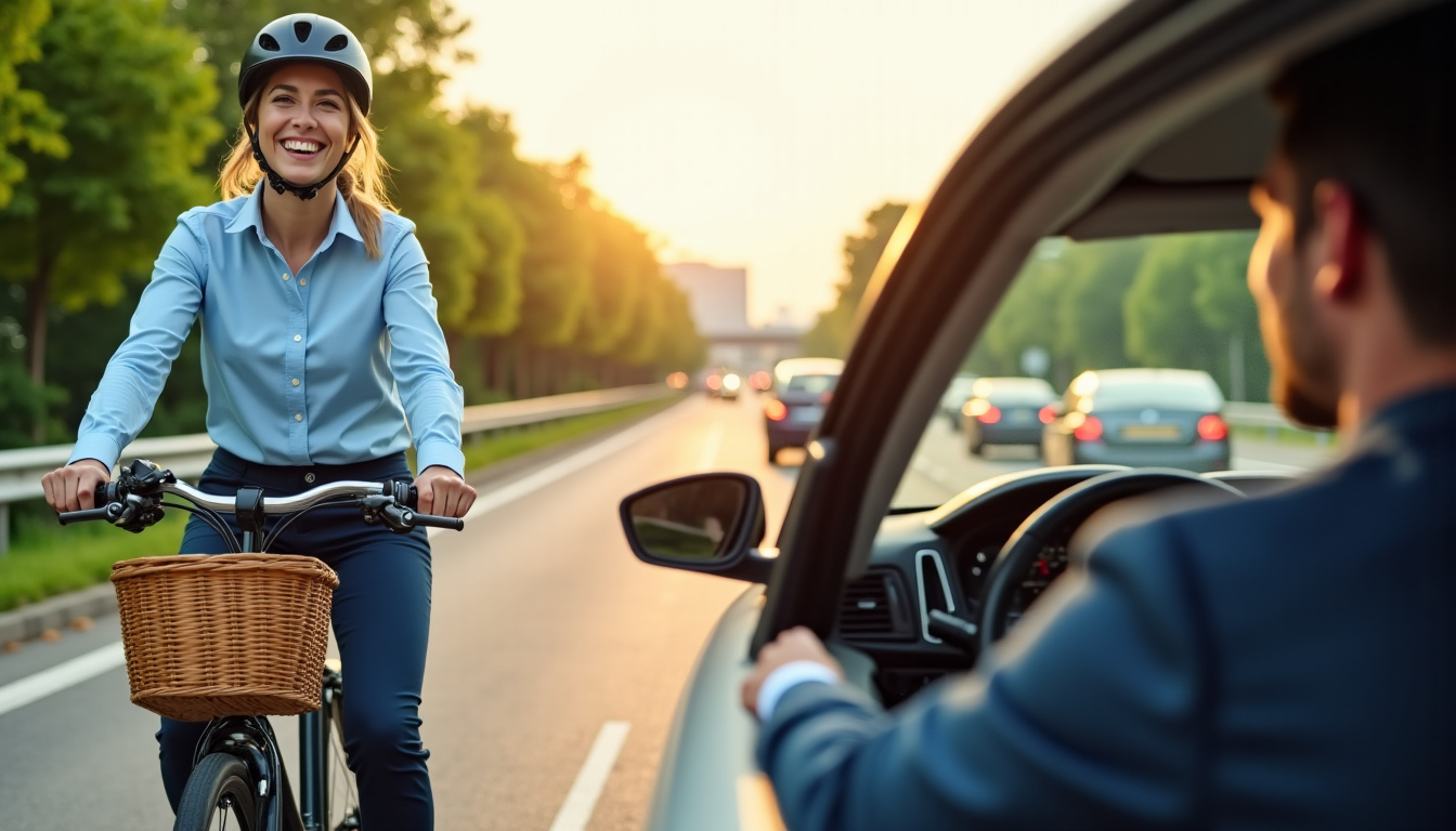 Illustration : « choisir son mode de transport pour se — vélo ou voiture : quel choix pour les trajets domicile-travail ?
