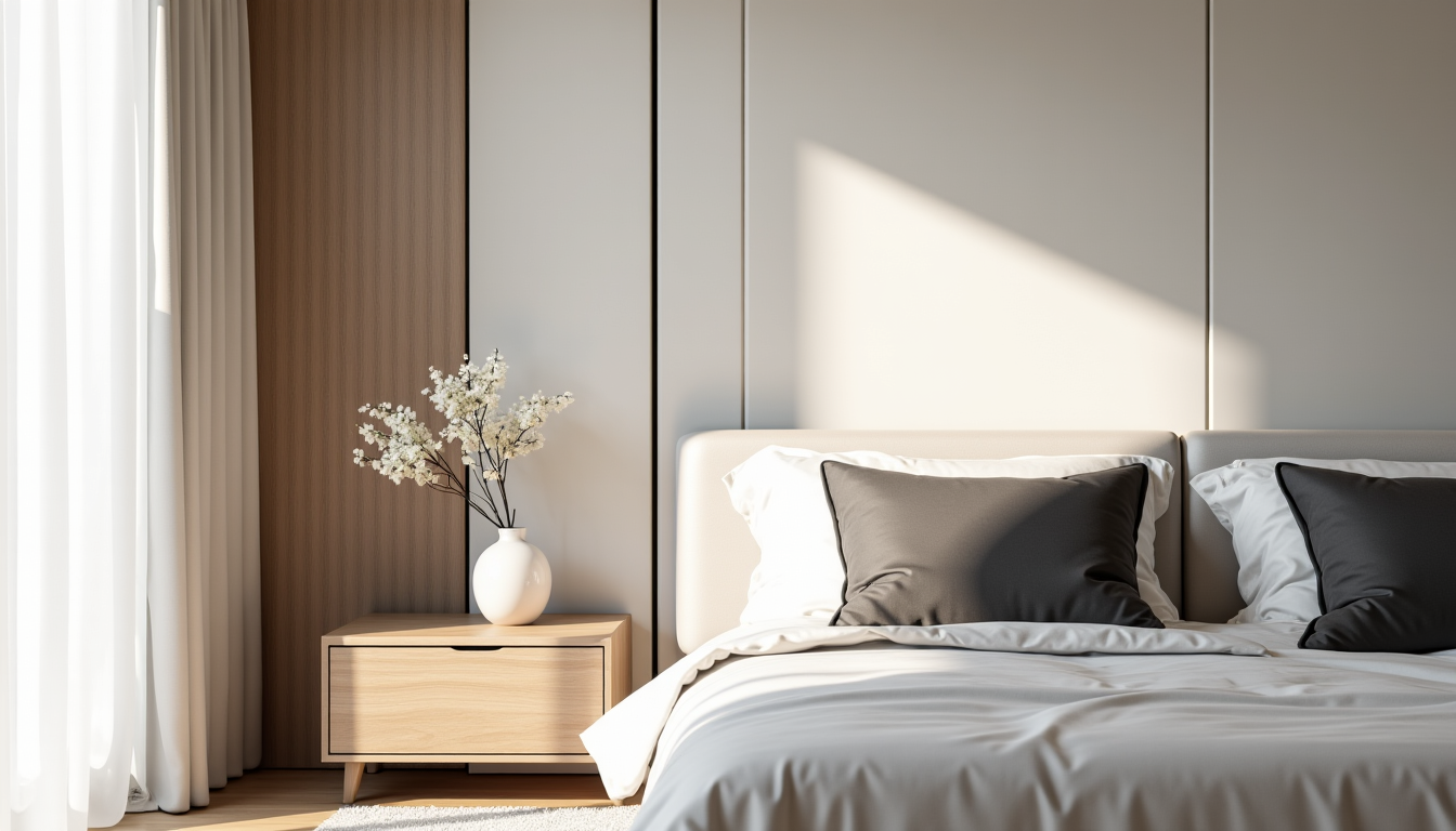 Illustration : masquent les bords et les joints, apportant une — lambris mural : l'astuce chic pour une chambre