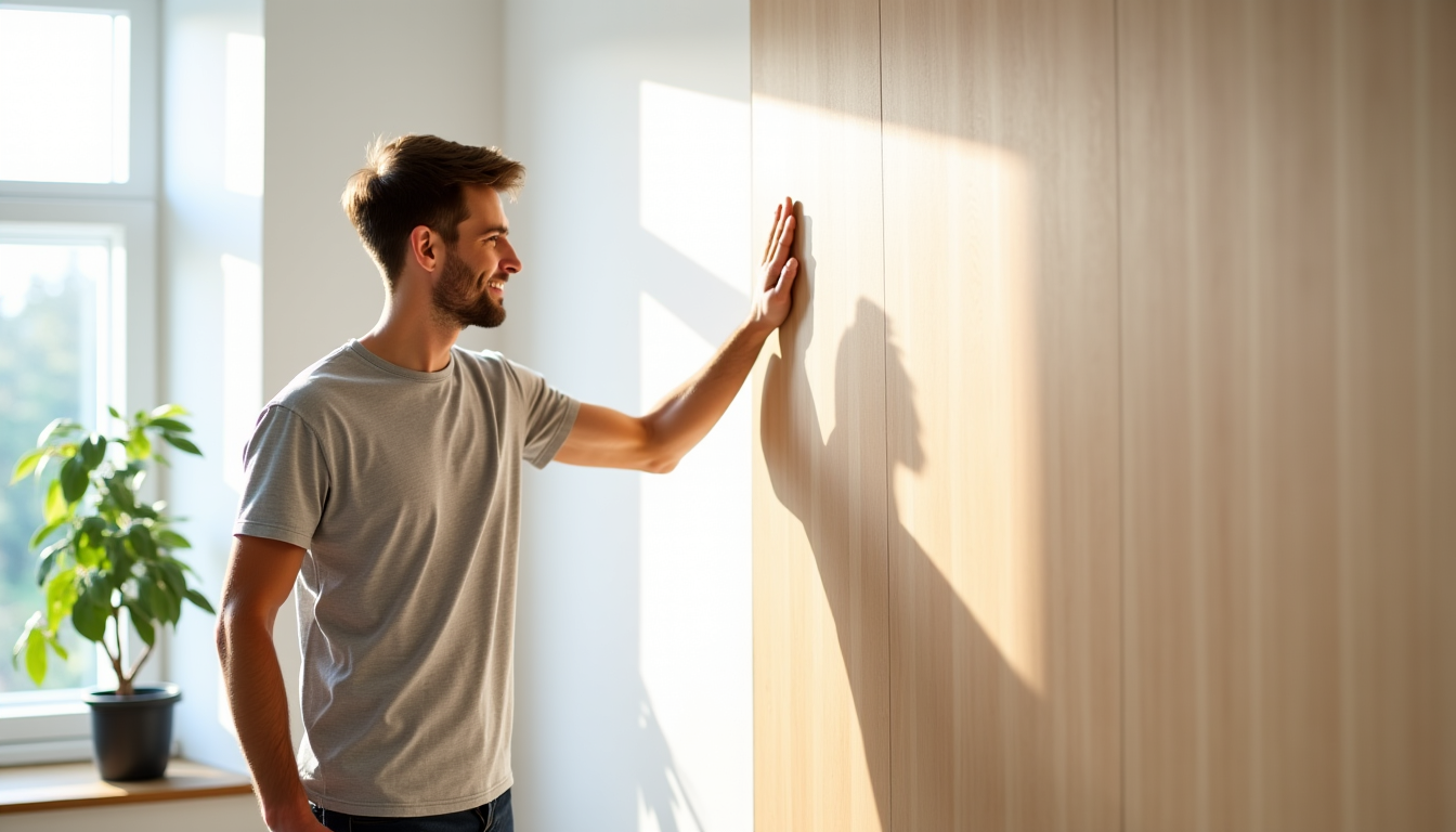 Illustration : l'installation du lambris mural ne demande pas toujours — lambris mural : la sélection pour budgets éco