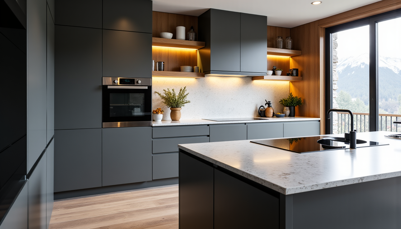 Design de cuisine quasi intemporelle et conçu pour s'adapter
