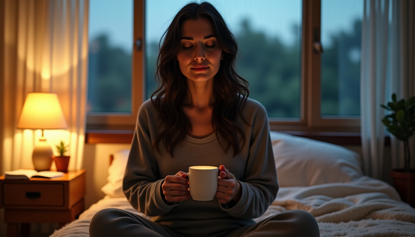 Illustration : établir une routine ou des rituels du soir — calmer son esprit avant de dormir ?