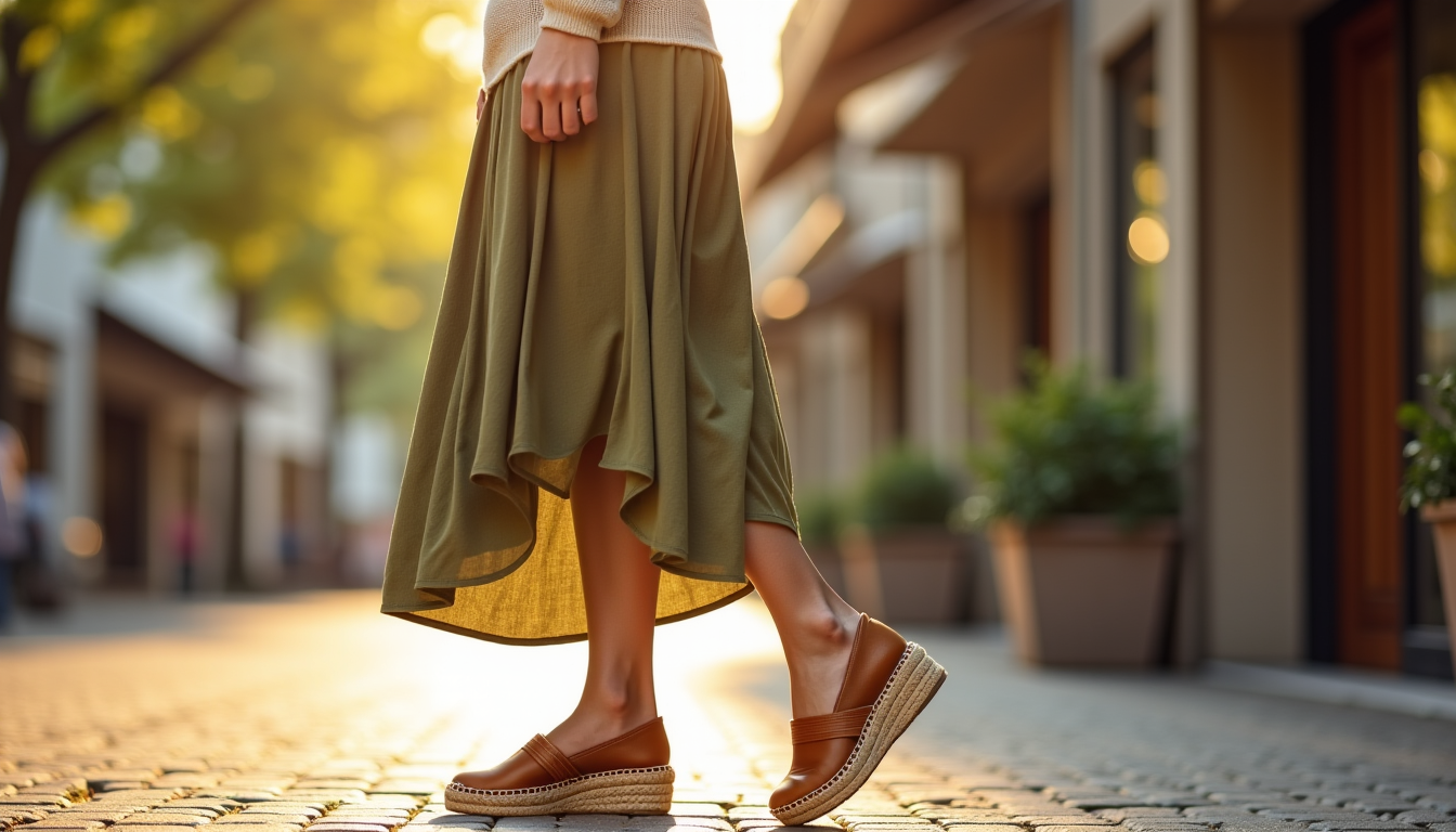chaussures associer avec une jupe longue ? — ments spéciaux. les modèles à talons compensés offrent