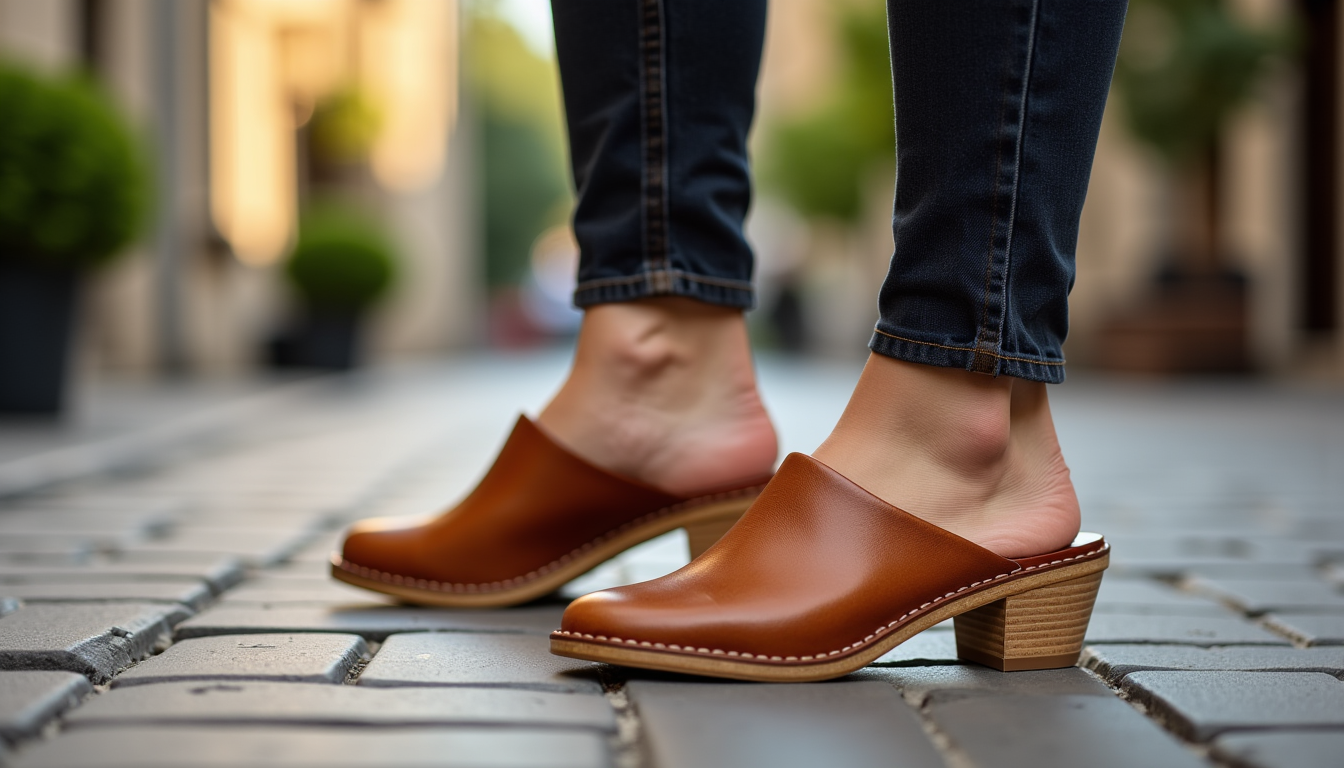 Illustration : le. l'idée est de laisser le sabot être — sabot femme en cuir : la tendance incontournable pour un style élégant et moderne