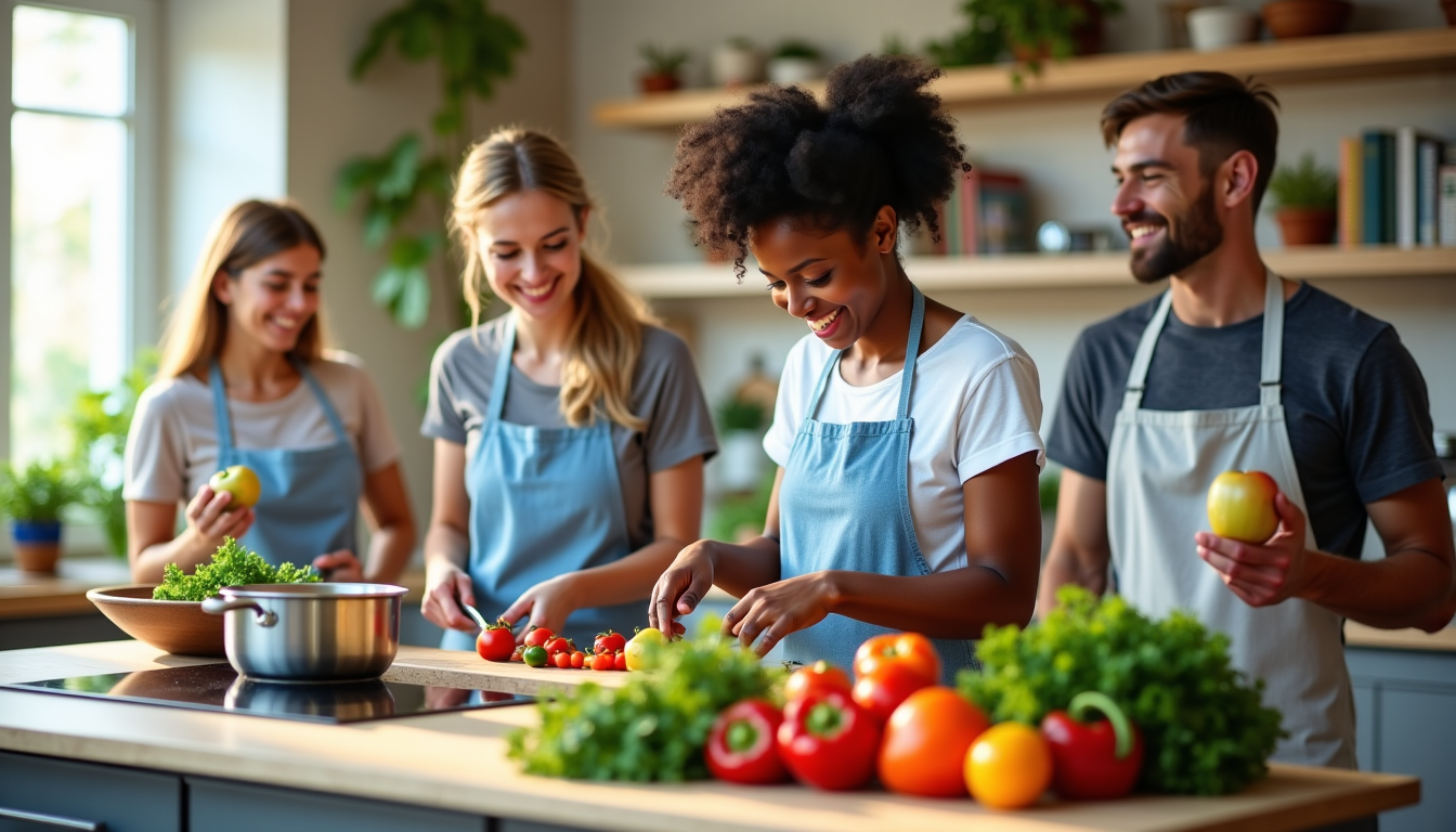 Illustration : par ailleurs, l'importance du lien social et l'équilibre — nutrition et bien-être : ce que propose centre cléa