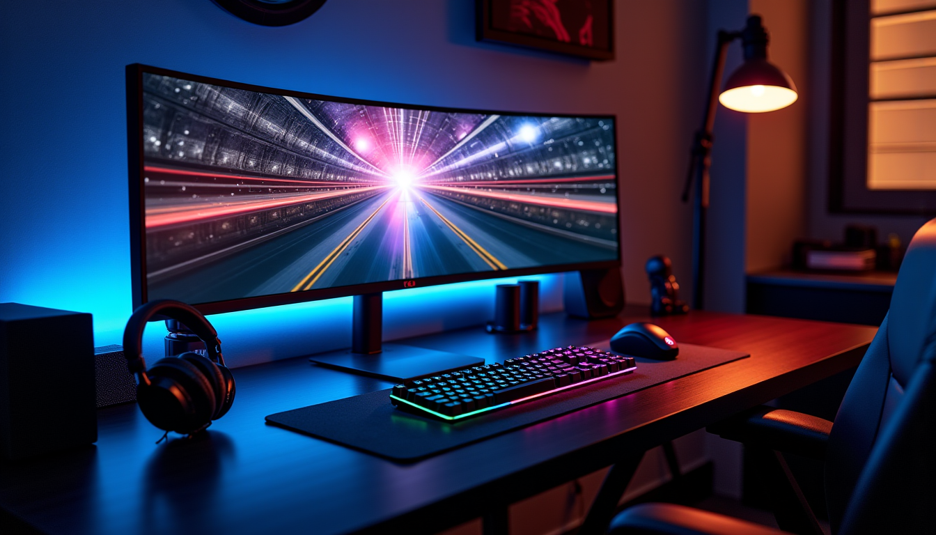 Illustration : le temps de réponse, idéalement de 1 ms, — accessoires transformeront vraiment un bureau en setup gaming ?