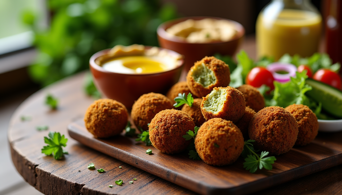 Illustration : un falafel n'est jamais seul ! ses accompagnements — réussir des falafels croustillants sans les dessécher ?