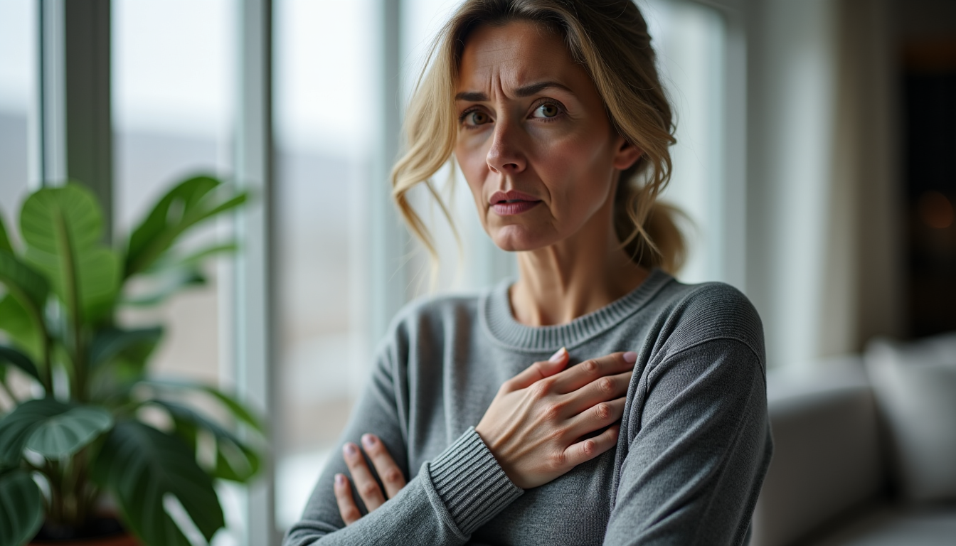 Illustration : des battements de cœur rapides ou irréguliers (palpitations) — signes doivent alerter en cas d’hypertension ?