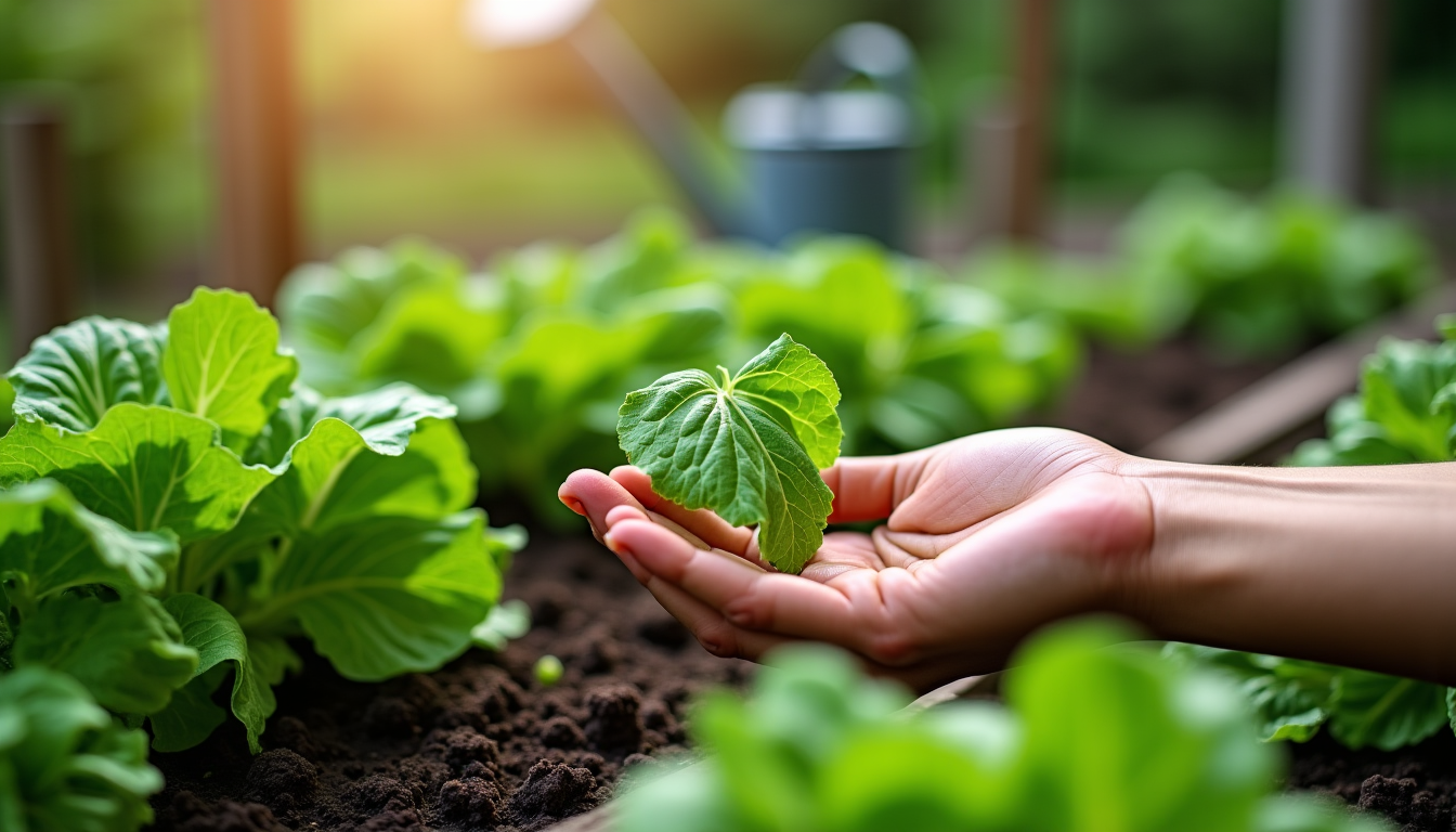 Illustration : lement essentielle : un stress hydrique peut affaiblir — protéger un potager contre les fourmis et pucerons ?