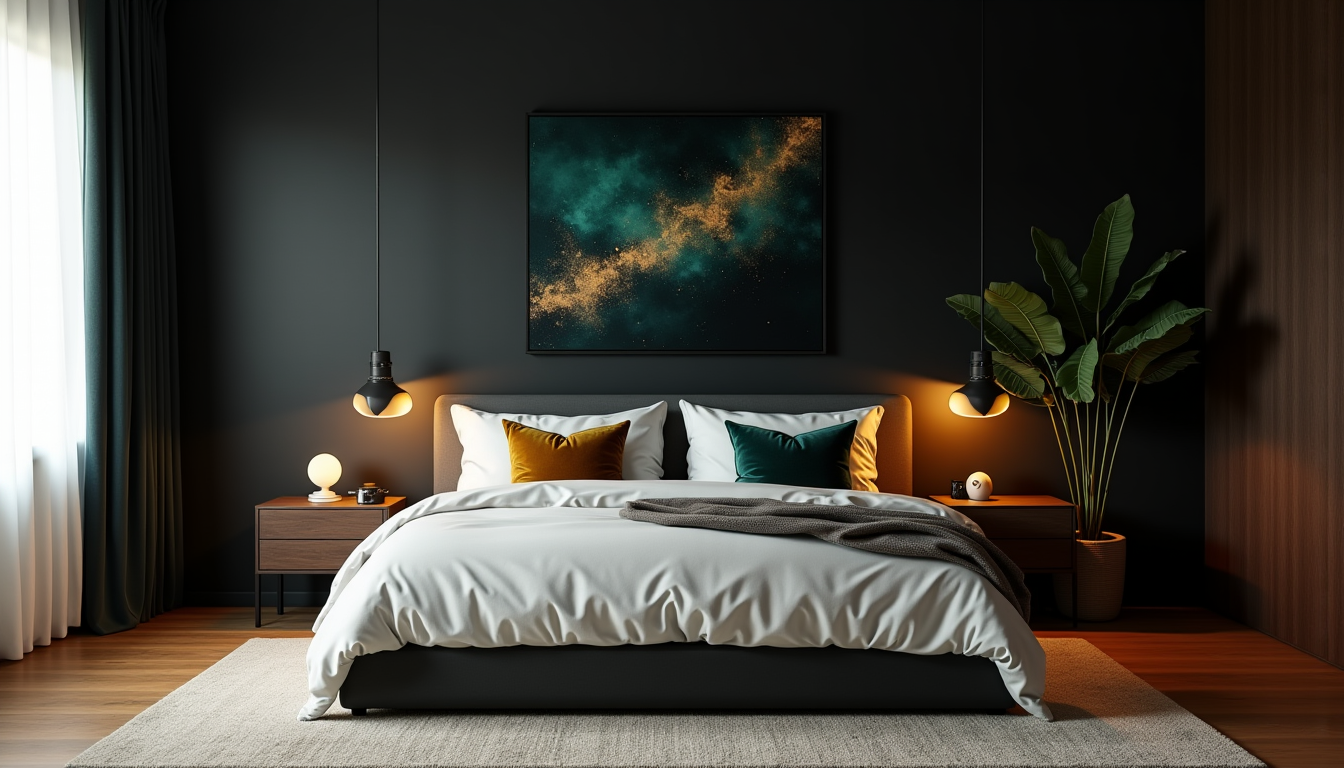 Illustration : approche audacieuse, mais qui peut donner des résultats — couleur choisir pour une chambre peu lumineuse ?